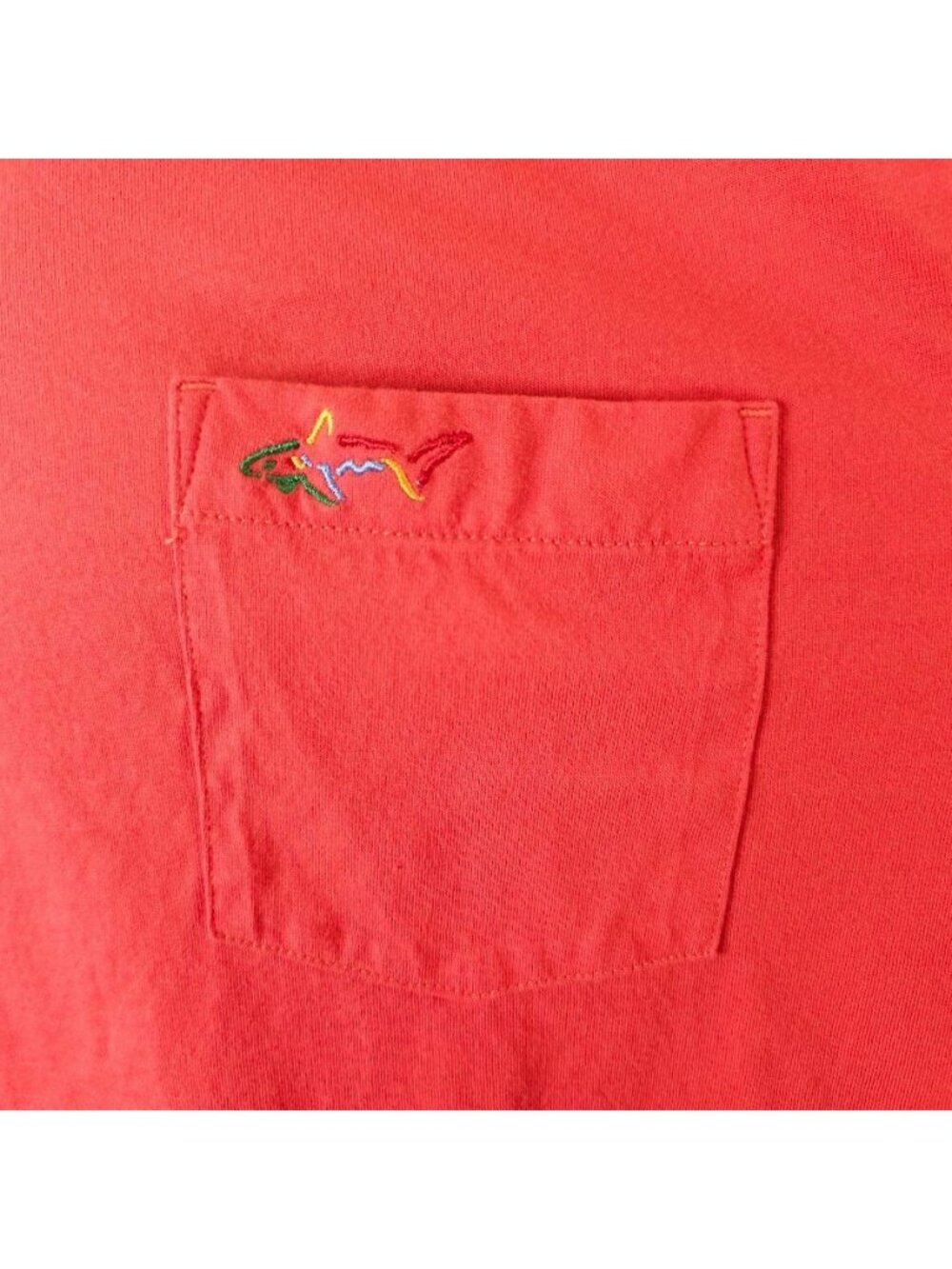 Greg Norman T Shirt Mens Size 2XL Tomato Red Streetwear Pocket Tee - Picture 3 of 6